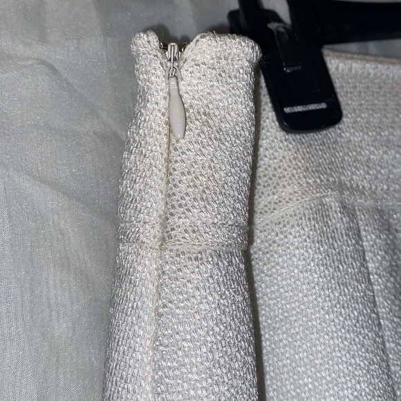 TAHARI ARTHUR S. LEVINE WHITE POLY BL SKIRT SZ 12 - Picture 7 of 13